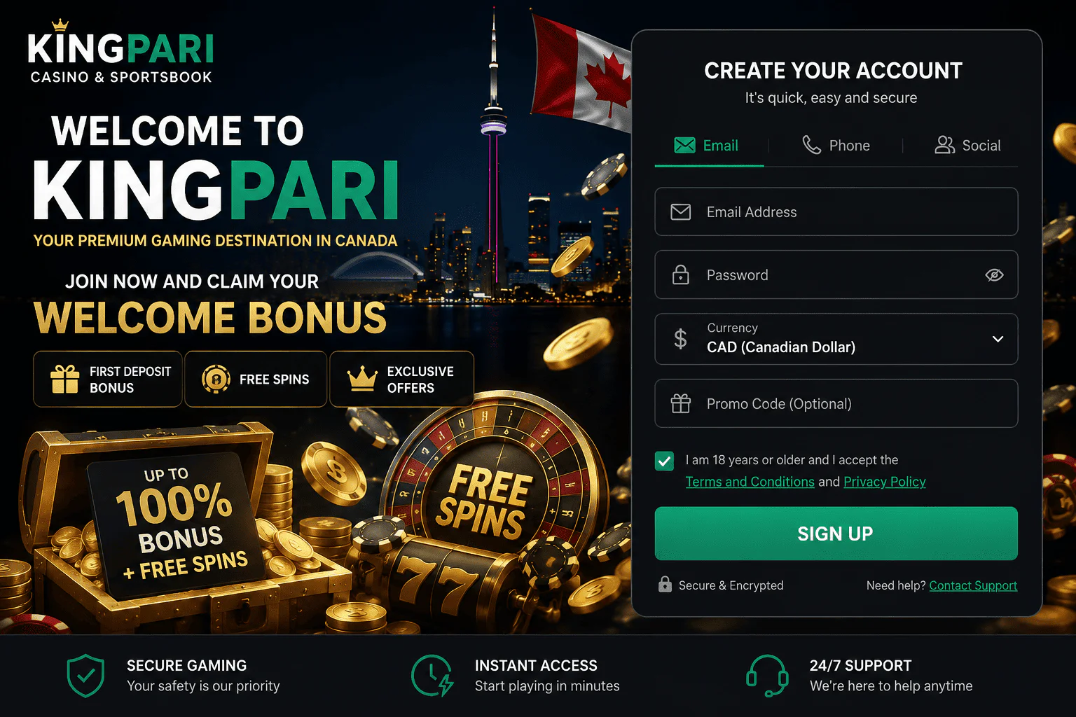 KingPari - Registration