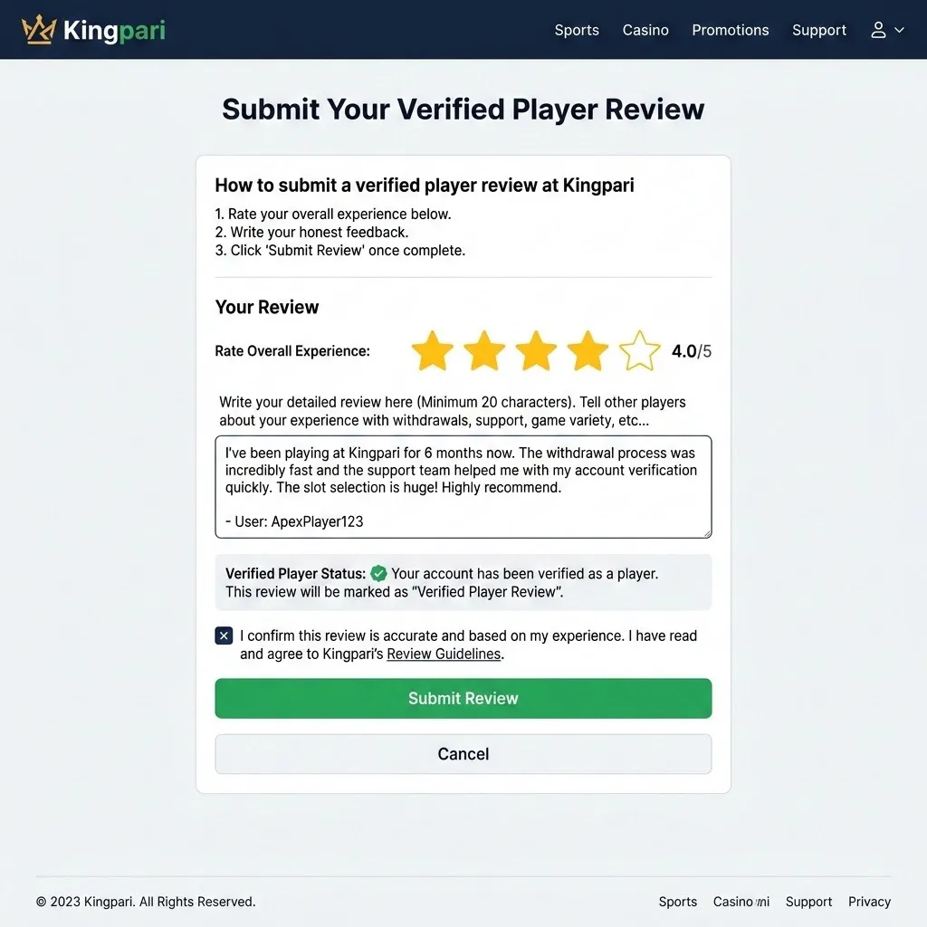 KingPari - Submit review
